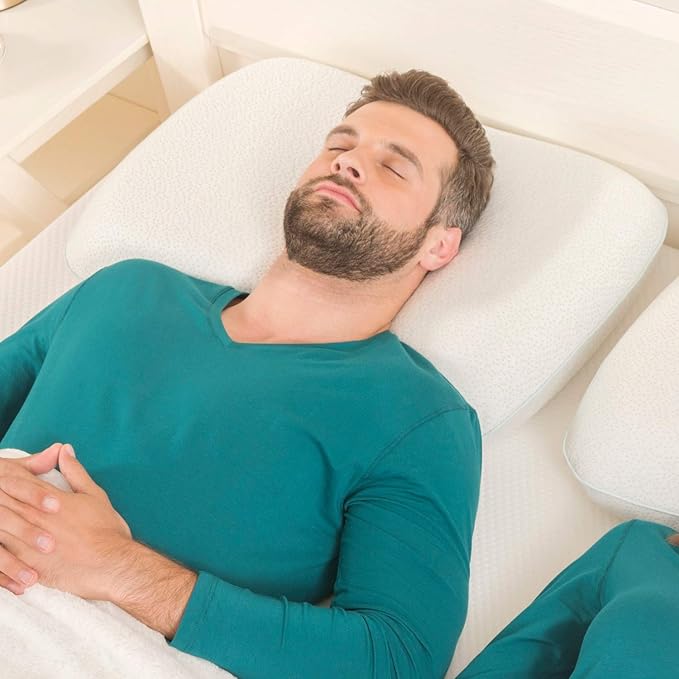 Grin Health Premium Thick Memory Foam Pillow Ventilated Orthopedic