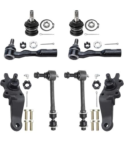 SCITOO 4Pcs Front Suspension Kit Lower Ball Joint Sway Bar End Link Fit 2003-2006 for Dodge