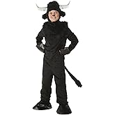 Child Bull Costume - M Bundle w/Makeup Kit