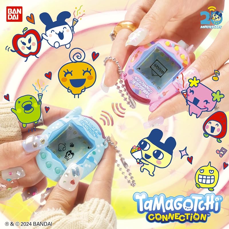 Bandai – Tamagotchi Connection Neon Planet – Animal Virtual Interactivo con conexión a Infrarrojos – Pantalla Grande en francés – Minijuegos – Juguete para niños a Partir de 6 años – 44028