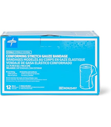 Dukal Conforming Stretch Gauze Bandage - Sterile 6" X 4.1 Yards, 6 Roll Pack