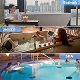 Poemland Extra Large Bath Pillow Grey Neck Back Head Support Bathtub Spa Cushion view 6