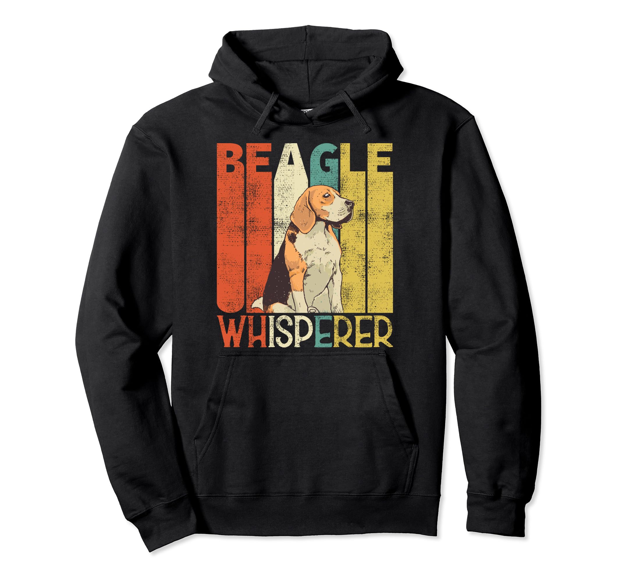 Vintage Beagle Whisperer Retro Dogs Pullover Hoodie