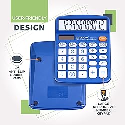 CATIGA Desktop Calculator 12 Digit with Large LCD