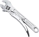 Amazon Basics 10 in Locking Adjustable Wrench with Locking Jaw view 1