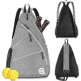 A11N SPORTS Pickleball Bag, Reversible Crossbody Sling Bag/Backpack for Women Men
