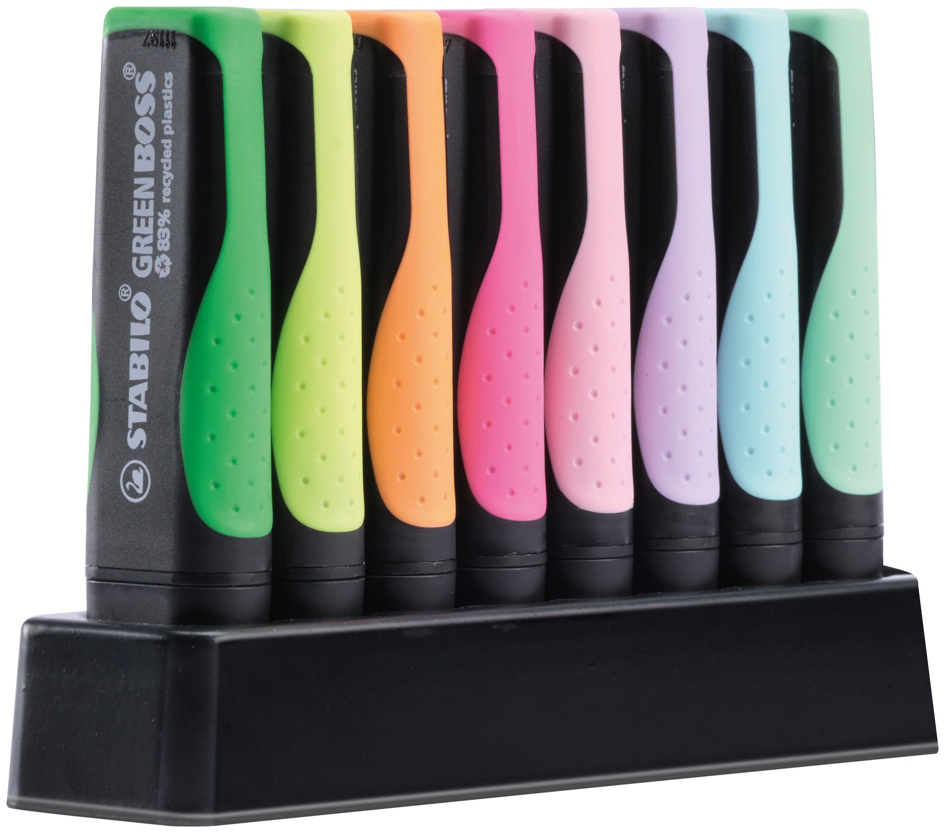 STABILO GREEN BOSS Pastel - Highlighter - Deskset of 8 - Assorted Colours