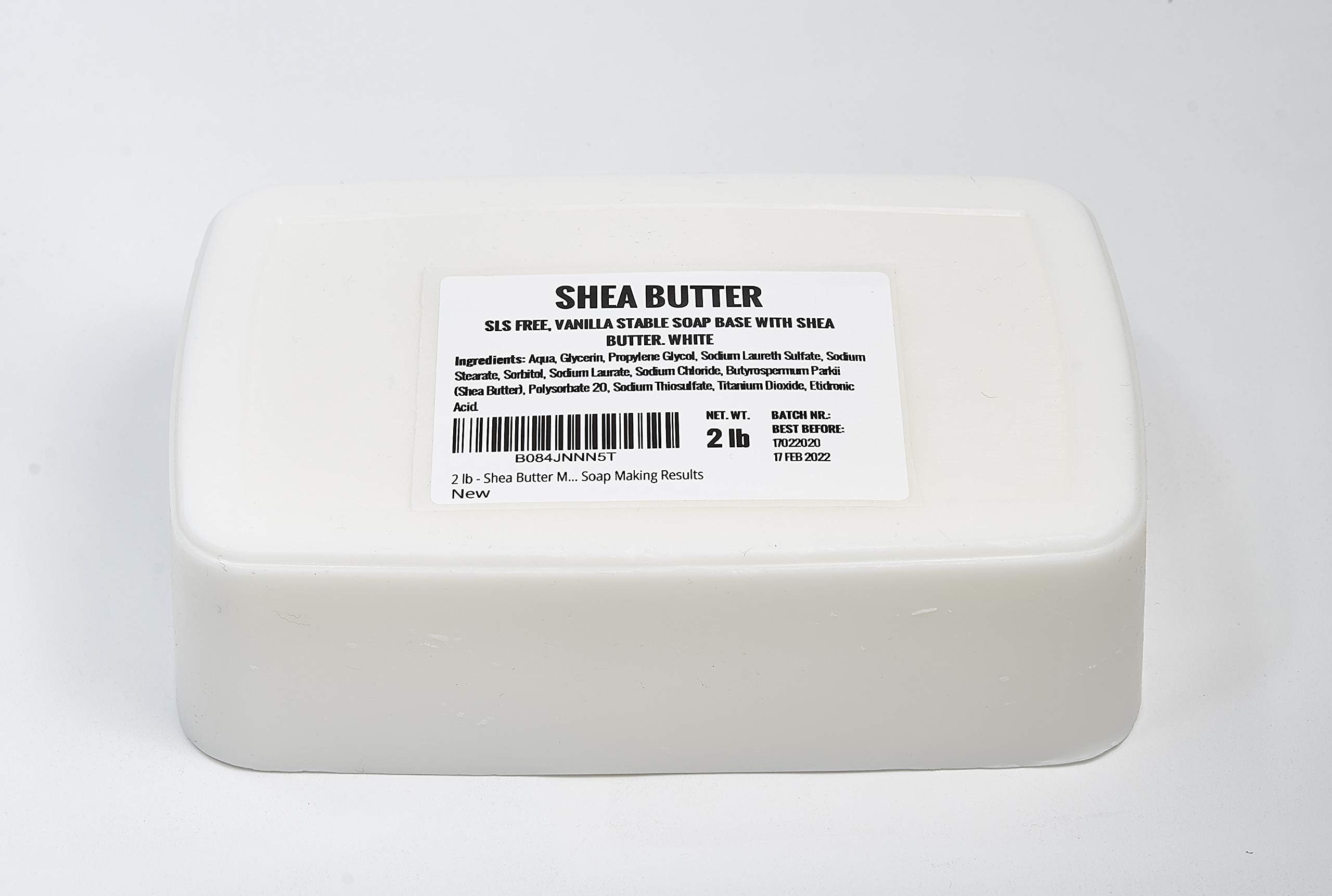 2 lb Soap Base, Shea Butter Melt and Pour Soap Base - Premium 100% Natural Soap Base for soap Making. White Soap Base for soap Making melt and Pour, All Natural soap Base, Shea Butter to Make soap.