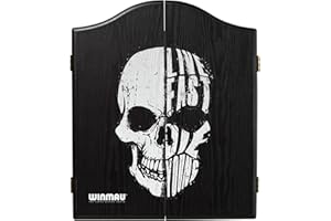 WINMAU Skull Design Deluxe Dartboard Cabinet