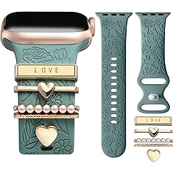 DaQin Flower Engraved Band Compatible with Apple