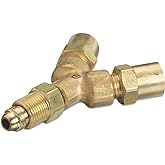 Western Enterprises 401 Y Connections, 200 PSIG, Brass, Inert Gas, 5/8" - 18 (F), Male/female Connection, 0.5 Length