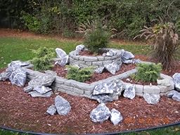 fence 4 inch border RTS Home Amazon.com Interlocking Lock Rock Accents :