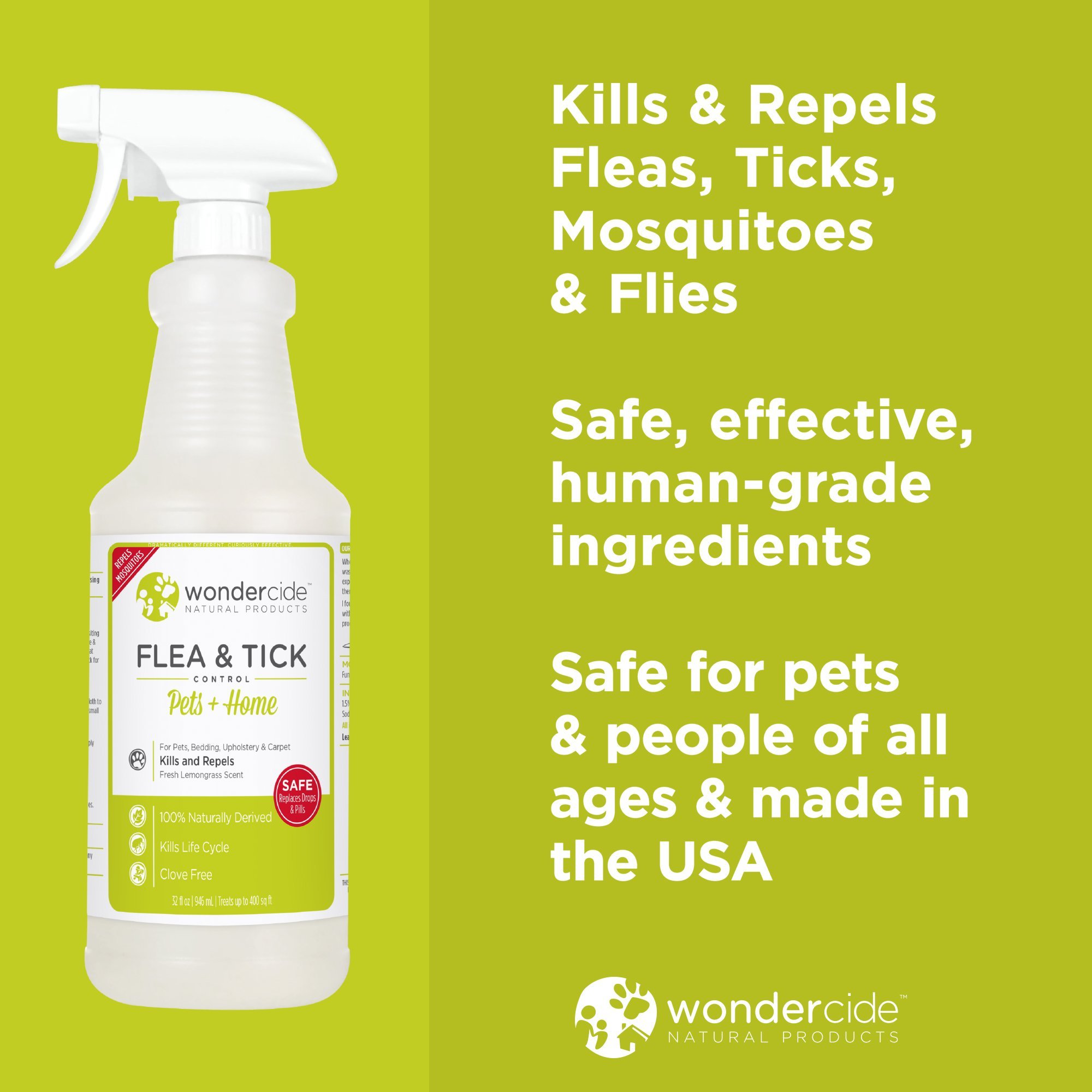 Wondercide Natural Flea Tick Control for Pets Home Cedar Lemongrass