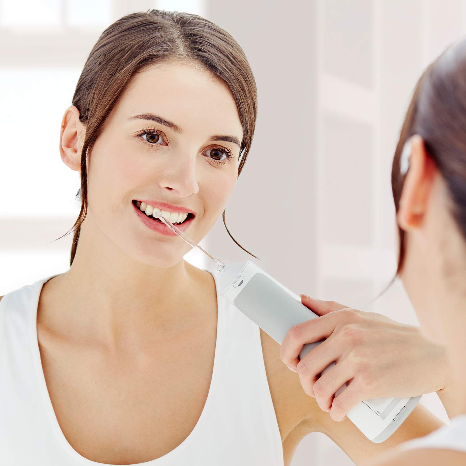 Panasonic Professional Cordless Water Flosser with Ultrasonic Cleaning Portable Oral Irrigator, White, 1 Count, Pack of 3: Beauty