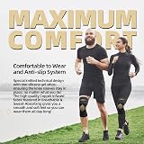 Lusenone Copper Knee Support 2 Pack for Men Women Compression Sleeve view 7