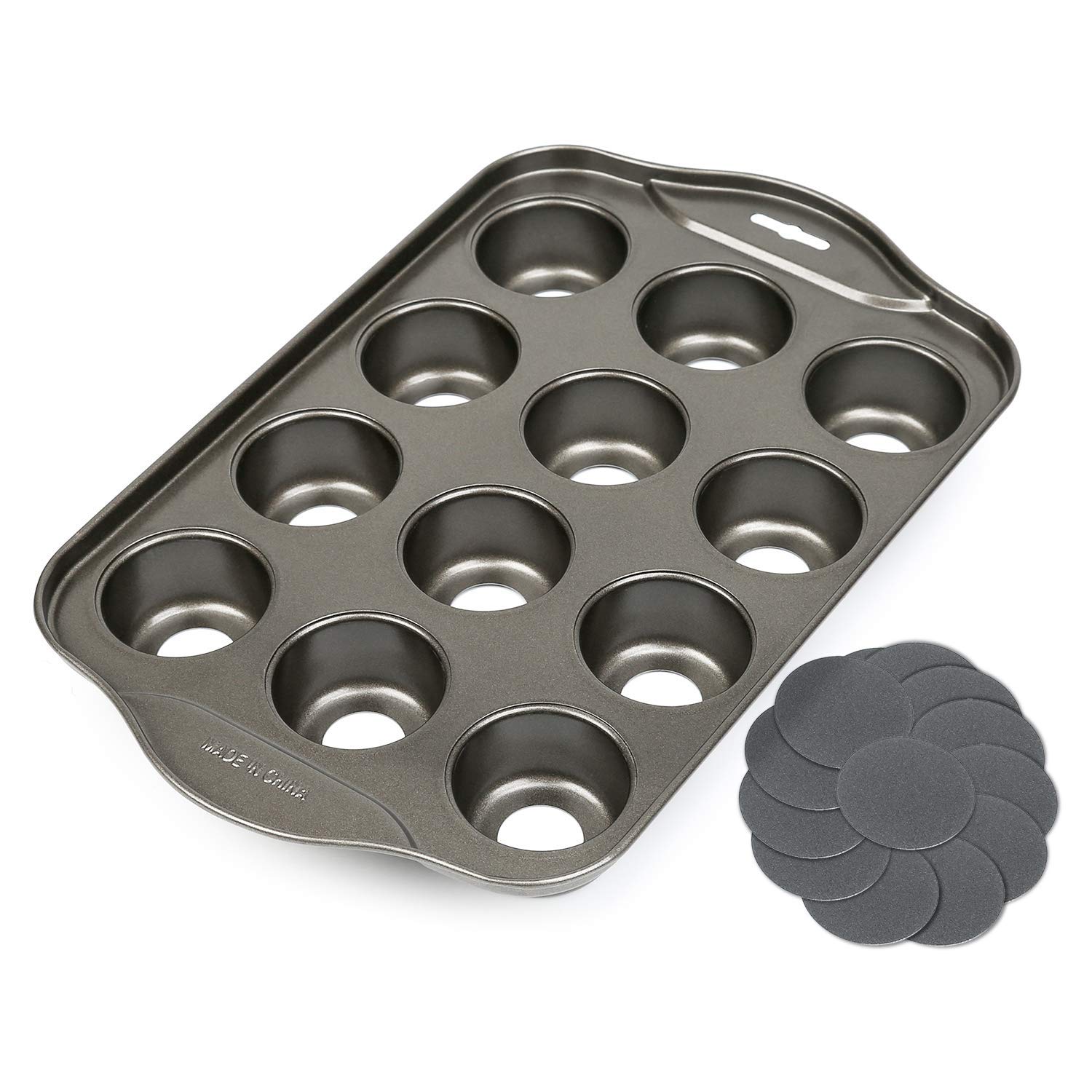 12 Tazas Mini Cheesecake Pan, Molde desmontable, molde de pastel pan