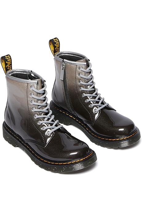 Botas Con Cordones Martens 1460 Glitter Para Niños Negras - Main Image