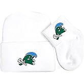 Future Tailgater Tulane Green Wave Newborn Baby Knit Cap and Socks Set