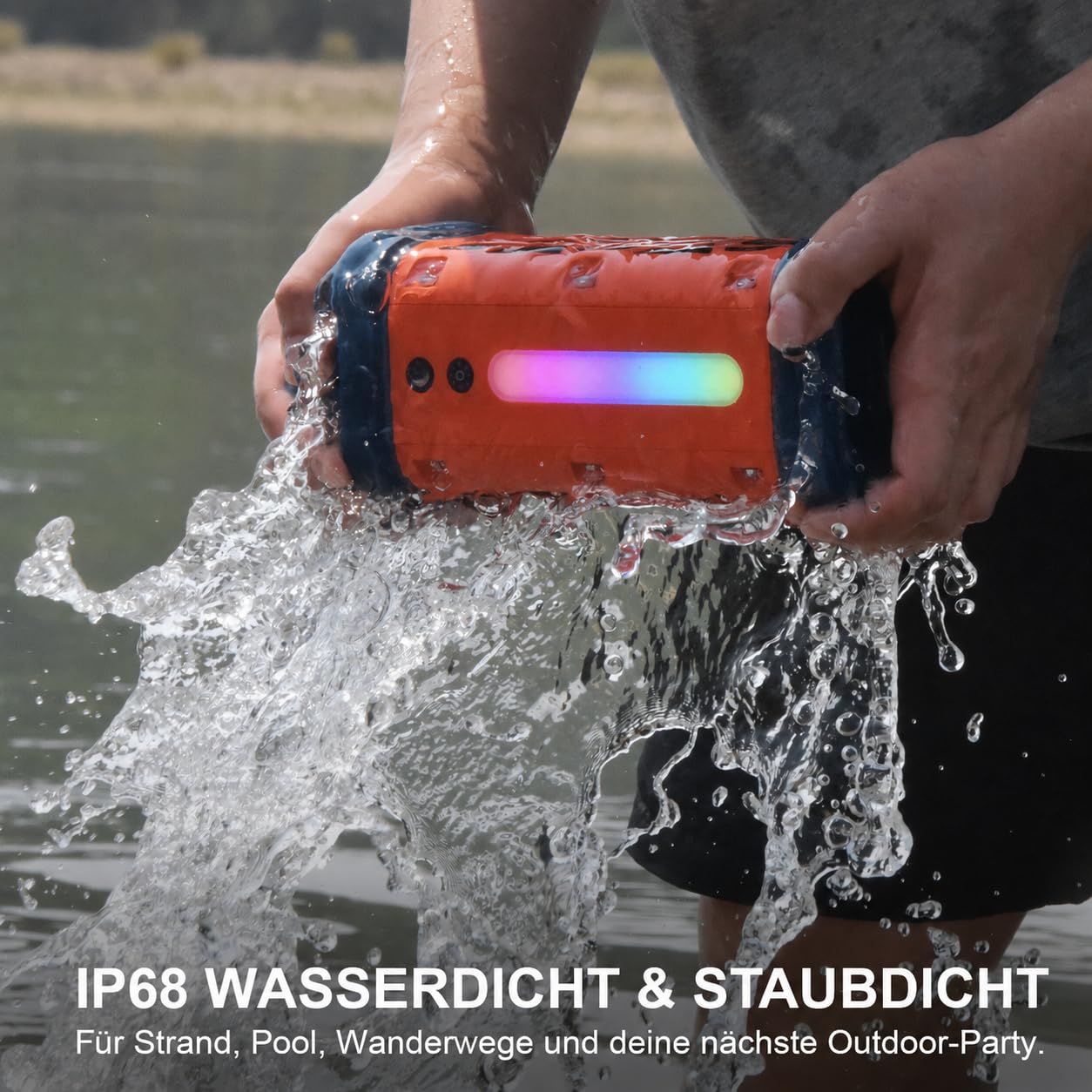 TRAVOR Magnet Bluetooth Lautsprecher aus Aluminium für Garage, Heimwerker 5