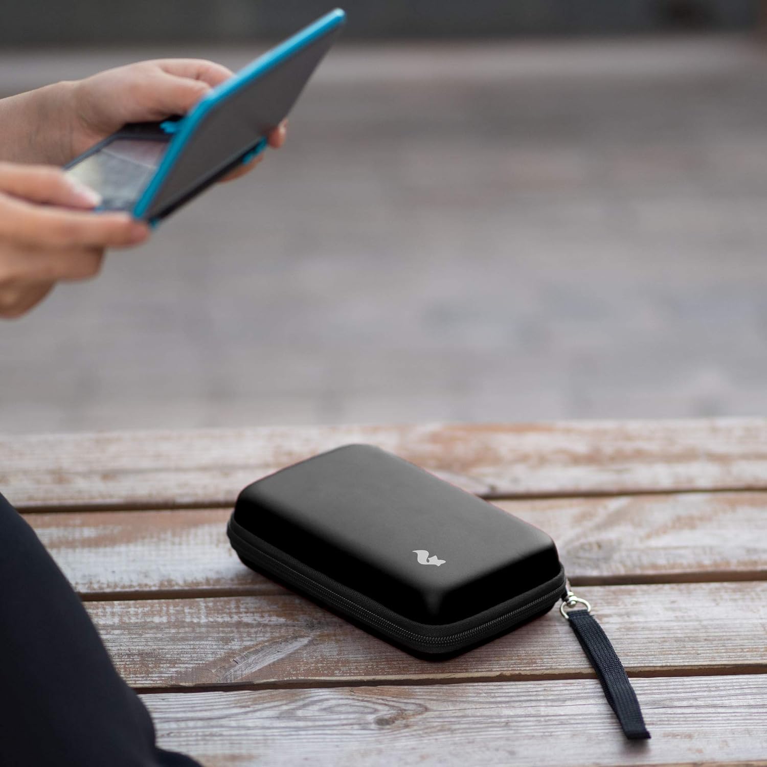 Carry Case for Nintendo 2DS XL/3DS XL + Large Stylus, Car Charger, Charging Cable and Ear Buds - Black