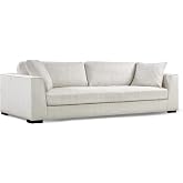 Poly &amp; BARK Capri 99" Sofa &ndash; Upholstered in Performance Fabric, Square‑Arm Design with Loose Cushions and Solid Frame &ndash; Fully Assembled, Stylish Comfort for Living Spaces