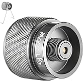 Camping Stove Adapter Gas Converter Propane to Butane Adapter EN417 Valve Output Camp Fuel Refill Adapter Propane Canister Co