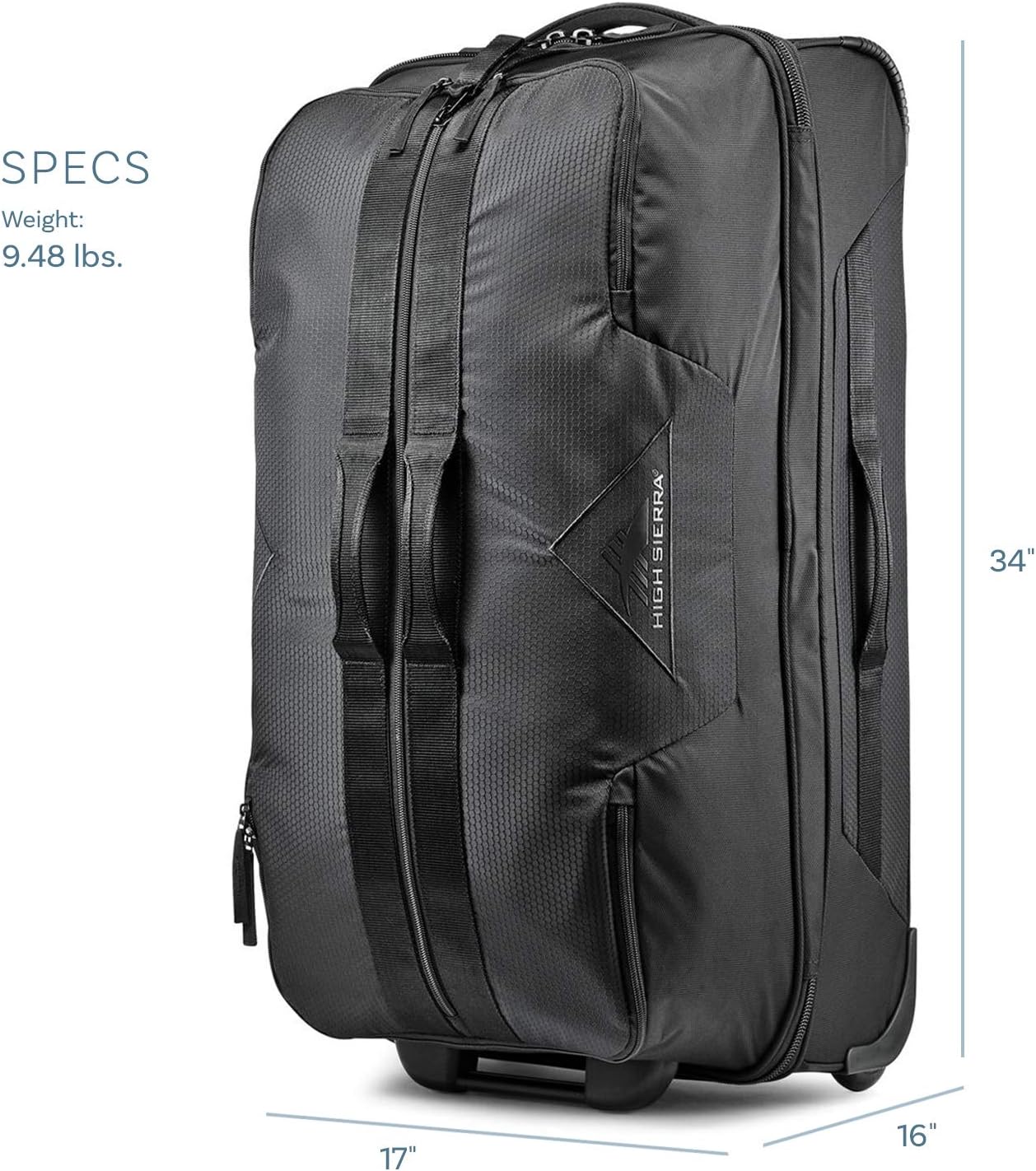 high sierra 34 inch wheeled duffel