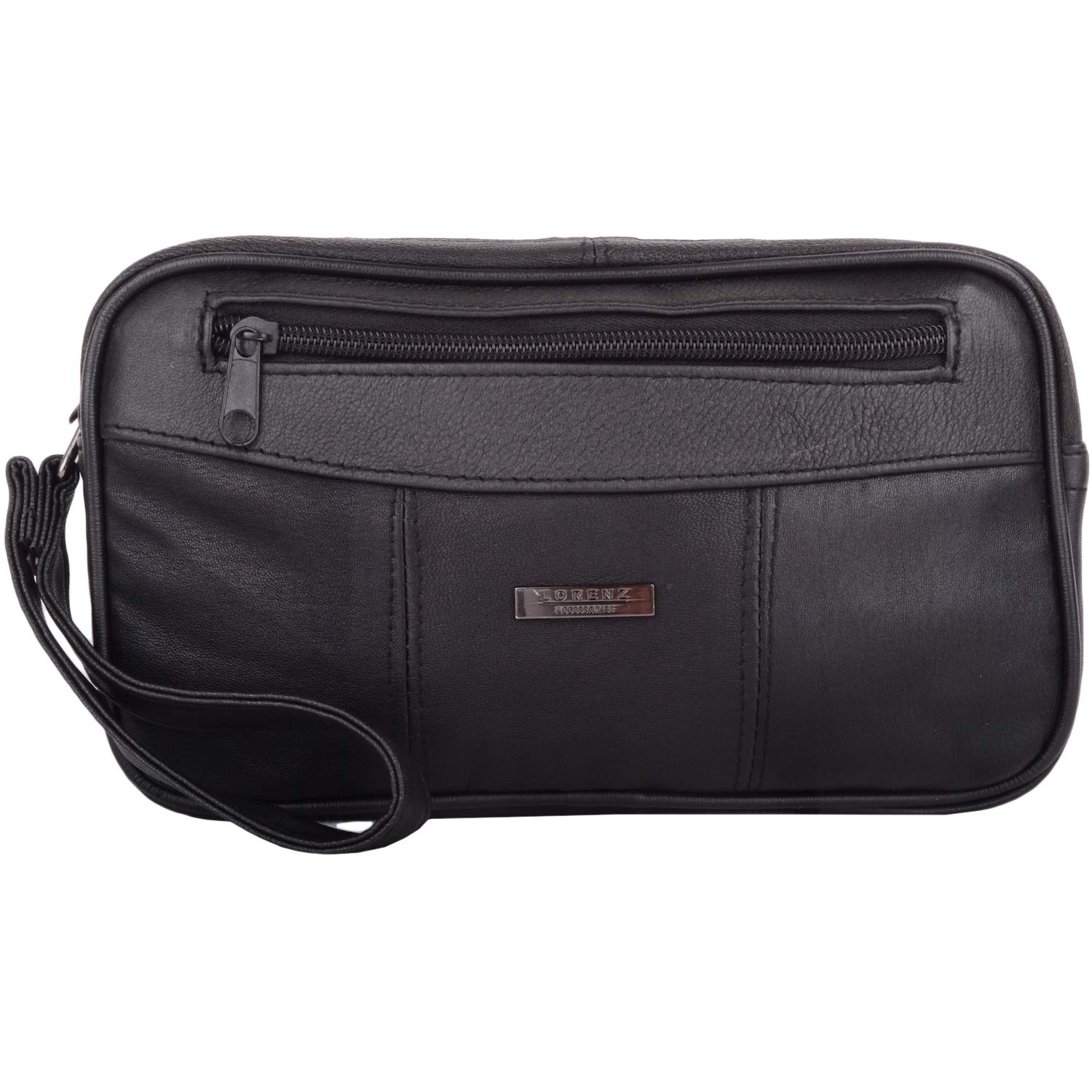 Valita Soft Nappa Leather Mulit Functional Travel Holiday Document Clutch Bag with Wrist Strap