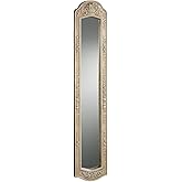 Touch of Class Britannia Vintage Skinny Wall Mirror Panel | Antique Ivory | Victorian Style Decor for Bedroom, Living Room, H