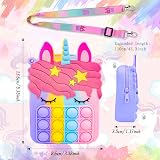 hirsrian Pop Fidget Bag Toy Rainbow Unicorn Fashion Shoulder Bag view 3