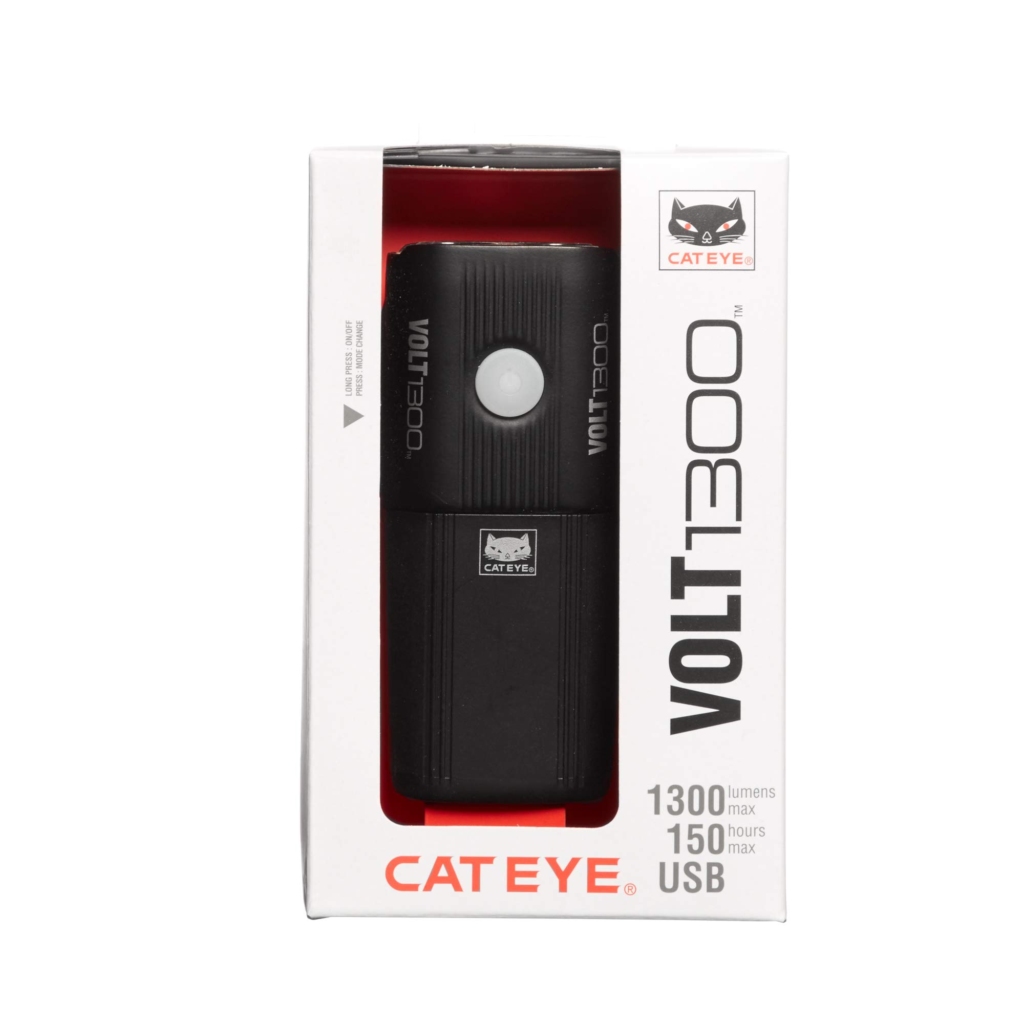 Cateye Black Volt 1300 Rc Road Bike Light Front Desertcart INDIA
