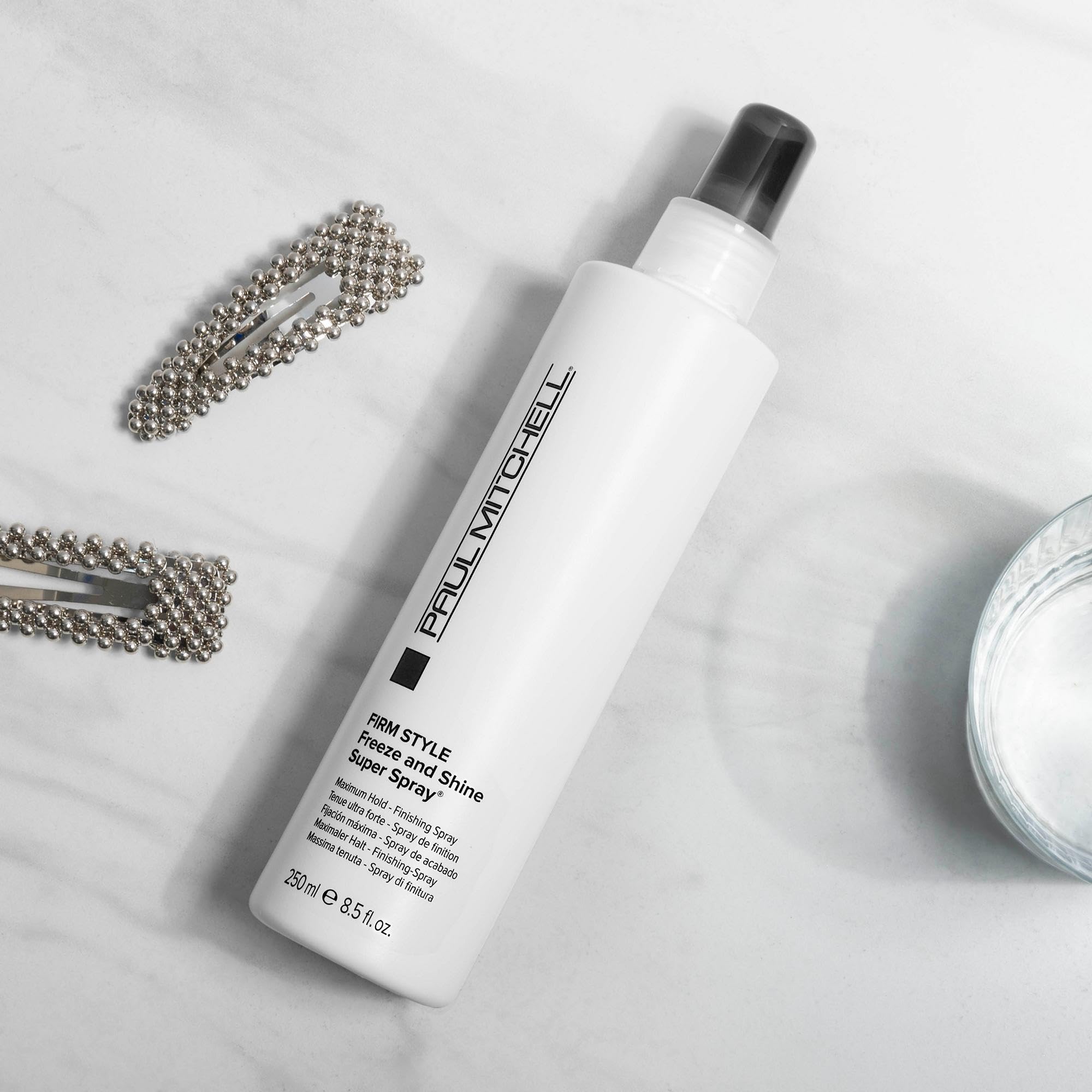 Paul Mitchell Freeze and Shine Super Hairspray, Maximum Hold, Shiny Finish Hairspray, For Coarse Hair