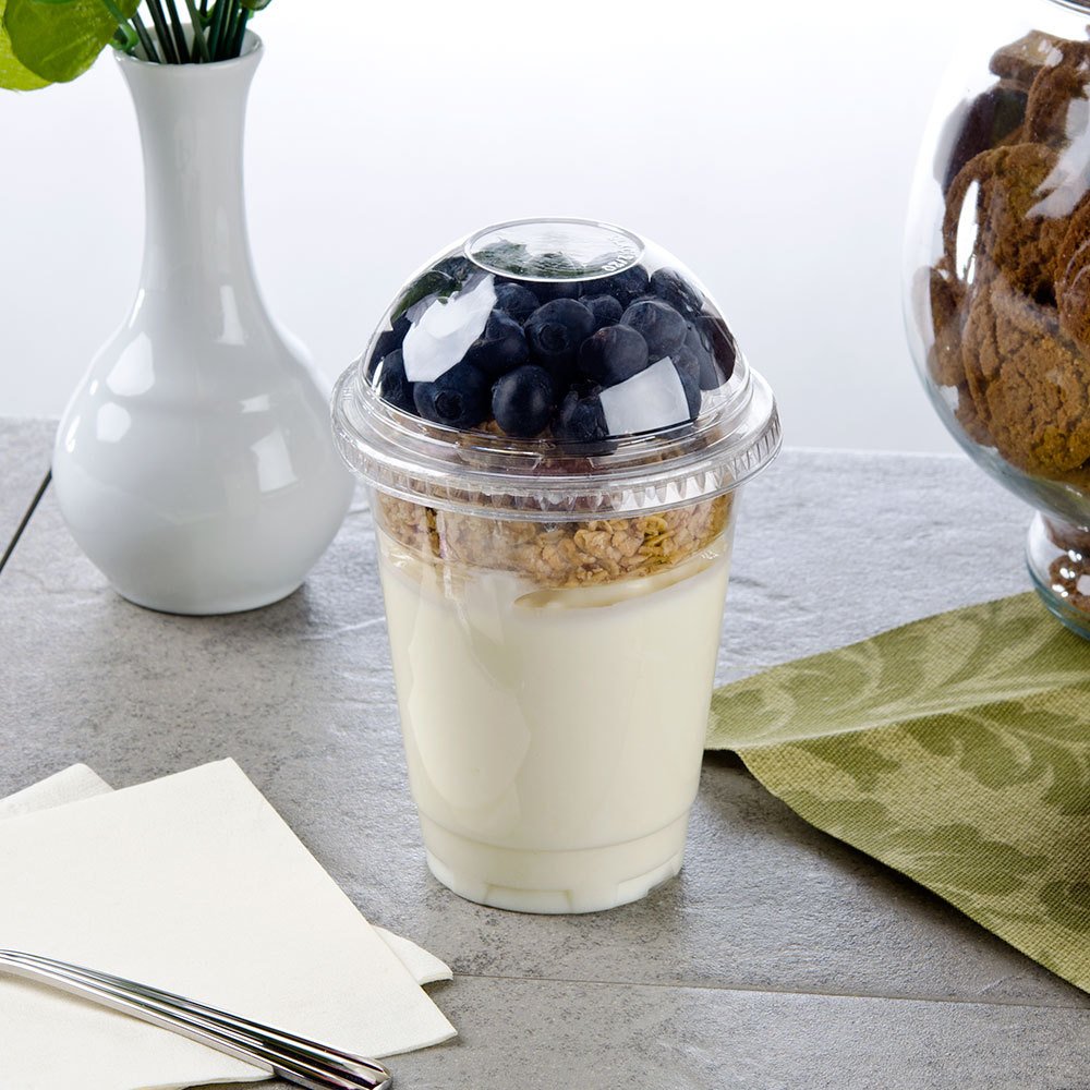 Pack of 25 Clear Plastic Parfait Cup 12 oz with Insert