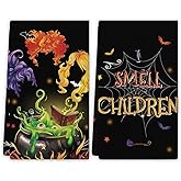 Yarcooly Halloween Kitchen Towels Dish Towels Gothic Decor Day of The Dead Halloween Decorations for Home Party