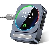 Bluetooth Aux Adapter, SONRU Bluetooth 5.3 Receiver for Car, Wireless Audio Receiver for Car/Home Stereo/Wired Headphones/Speaker, Dual AUX Outputs, RCA AUX 3.5mm