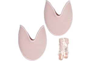 Ymapinc Ballet Toe Pads for Pointe Shoes, Ballet Dance Shoe Toe Protector Accessories Foot Covers for Women Dancers High Heels (SEBS+Knitted Fabric Skin Color)