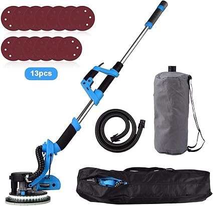 Ponceuse Girafe Ginelson 800w Haute Puissance Ponceuse Autonettoyante Pour Plafond Autoportante Avec O 225 Mm Disque De Poncage Hook And Loop 13pc Lumiere Led Poignee Extensible Amazon Fr Bricolage
