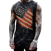 Mens Skull 3D Graphic Print Shirts Tank Tops Gym Workout Crew Neck Sleeveless Casual Shirts Tops