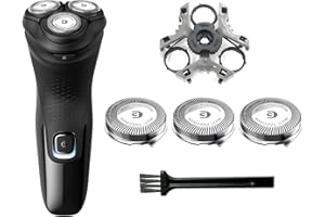 RF ROLLINGFIT SH30 Replacement Heads Compatible with Philips Norelco Shaver Series 3000, 2000, 1000 and S3243, 3pcs Blades With 1pcs retaining ring