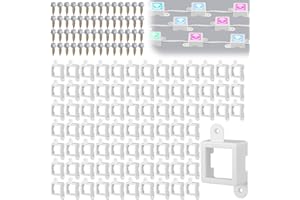 Beeveer 80 Light Clips for Govee H705 H805 (Non-Pro/Original Version H705) with 160 Screws Mounting Clips Compatible with Govee Permanent Outdoor Lights Extension (White)