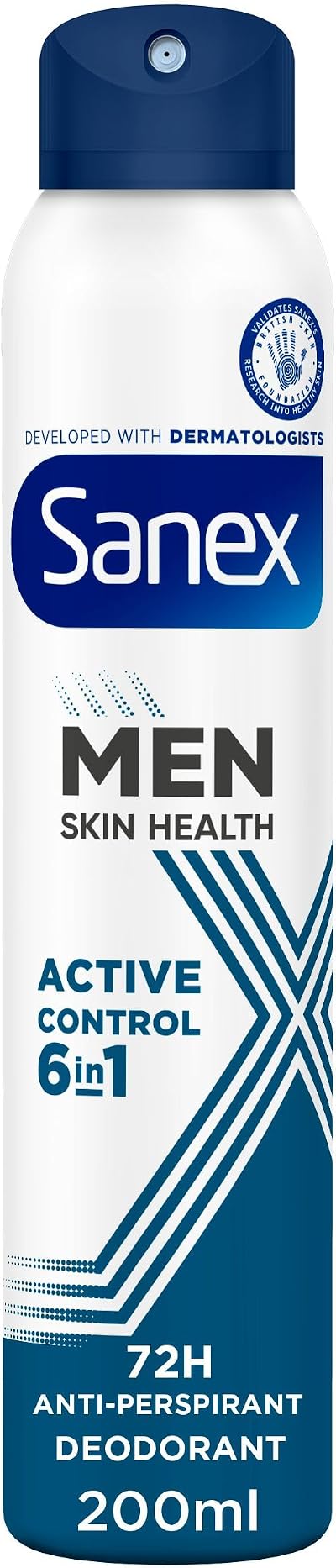 Sanex Men Active Control Antiperspirant Spray 200ml 72h Sweat Protection