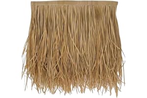 IEUDNS Artificial Straw Roof Roller Simulation Ornament Accessories Grass Roof Skirt for Straw Roof Fence, Style A