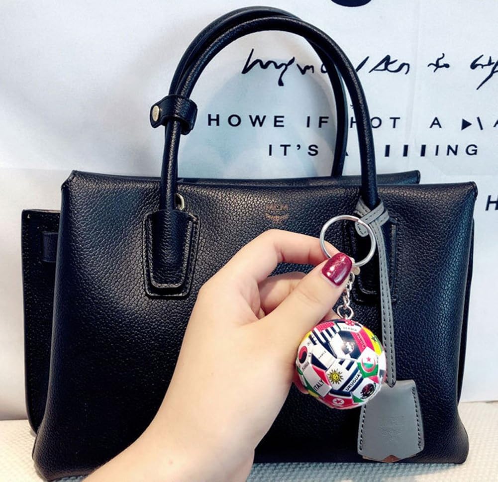 hefeilzmy Sports Ball Key Chain Soccer Ball Keychains (1): Clothing