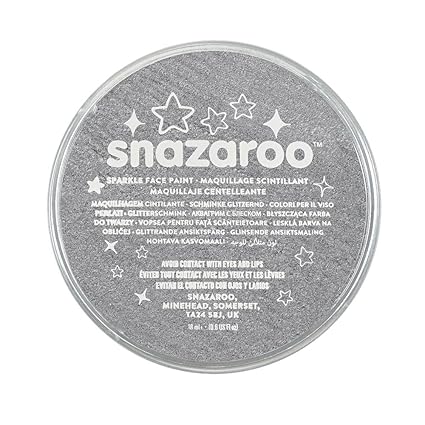 Snazaroo Colore Per Viso 18ml Grigio Canna Di Fucile Scintillante