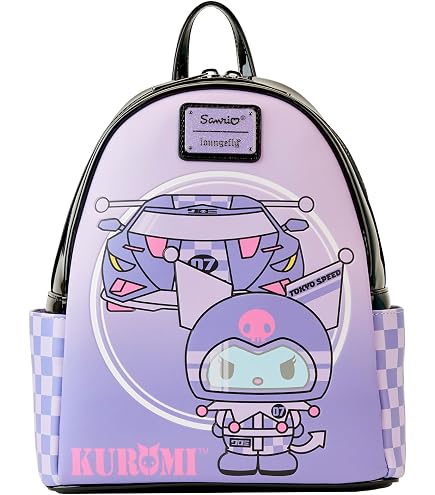 hot topic mini backpacks anime Loungefly Hello Kitty Tokyo Speed Racer Cosplay Backpack Color_Negro Colour:Cotton Candy Cloth travel bag Adidas