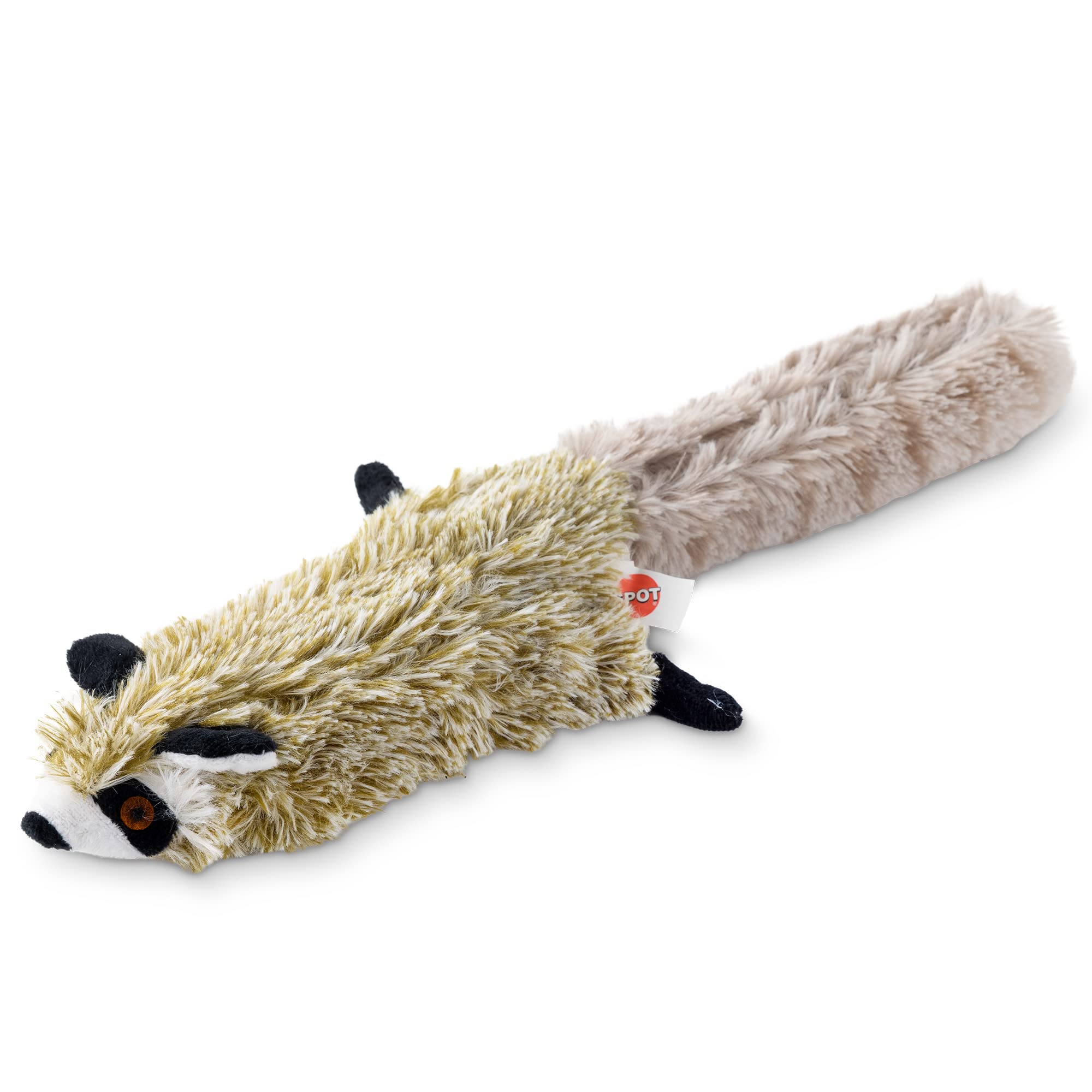 Photo 1 of SPOT Flippin’ Skinneeez Raccoon Cat Toy with Catnip – Realistic Flopping Design, Touch-Activated Movement and Sounds, USB Rechargeable, Perfect for Indoor Cats, 15-Inch