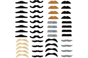 YGAUZ Fake Beard Fake Mustache Halloween Fake Mustache Goatee Christmas Festival Party Decorations