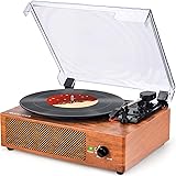 Record Player Turntable Vinyl Record Player with Speakers Turntables for Vinyl Records 3 Speed Belt Driven Vintage Record Pla