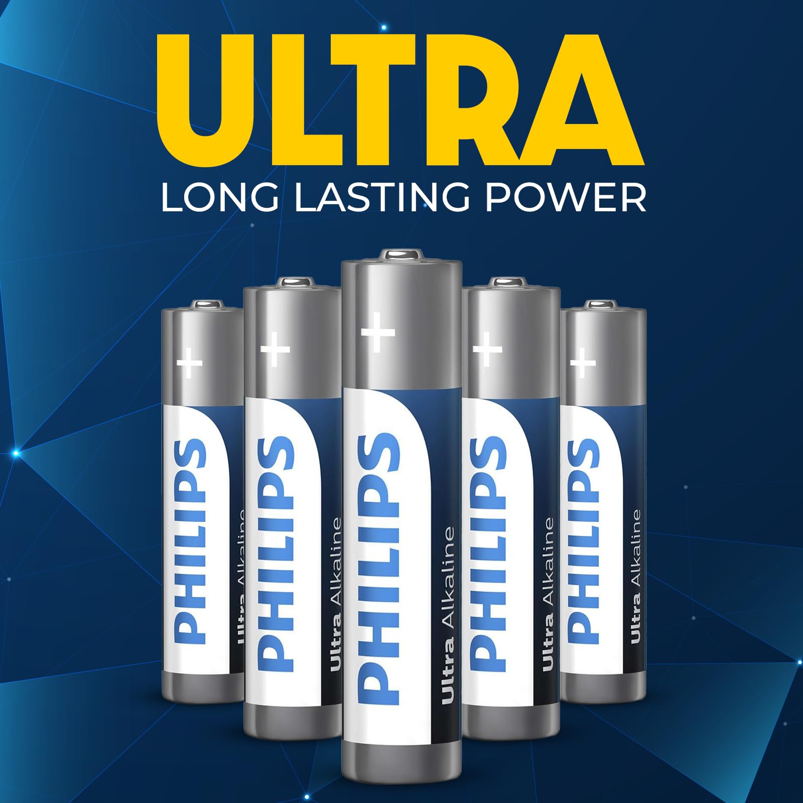 PHILIPS AAA Batteries, Ultra Alkaline Triple AAA Batteries 12 Pack, 1.5v Batteries 3A, Ultimate Long-Lasting Power for High-Drain Devices, 10-Year Shelf Life, Durable Leak-Proof Design.