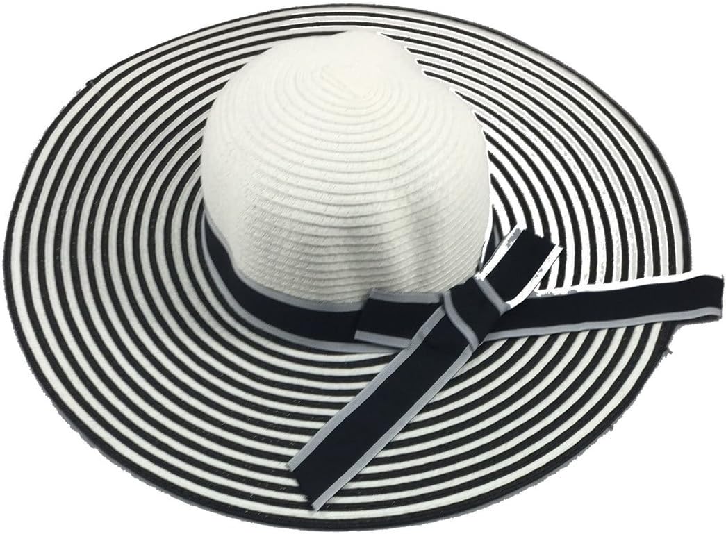 Wide Brim Large Bow Floppy Summer Straw Sun Hat